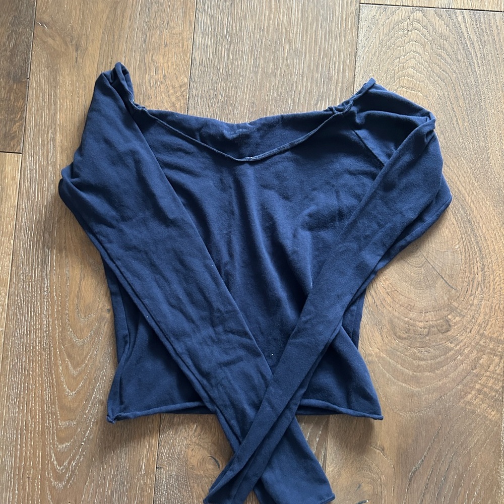Brandy Melville Blue Off The shoulder Top